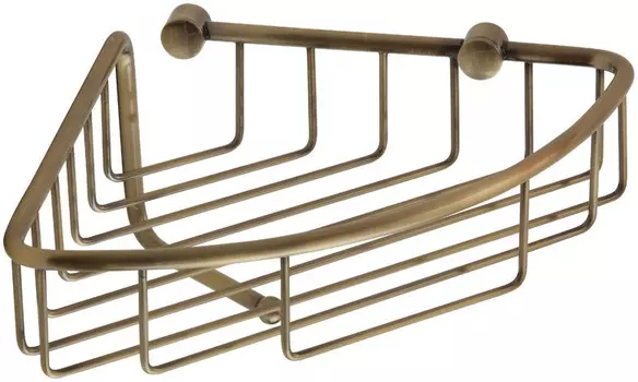 Полка угловая 22x22 см Veragio Baskets Bronzo VR.GFT-9055.BR