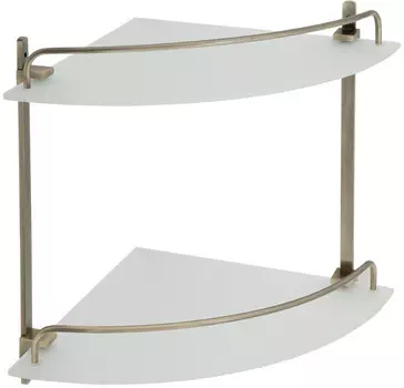 Полка угловая 26,3x26,3 см Veragio Gifortes Bronzo VR.GFT-9032.BR