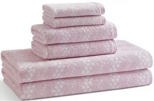 Полотенце банное 127x71 см Kassatex Wavy Ballet Pink BWV-109-BLP