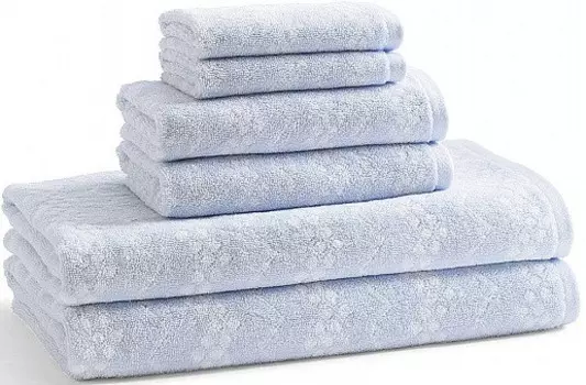 Полотенце банное 127х71 см Kassatex Wavy Whisper Blue BWV-109-WHB