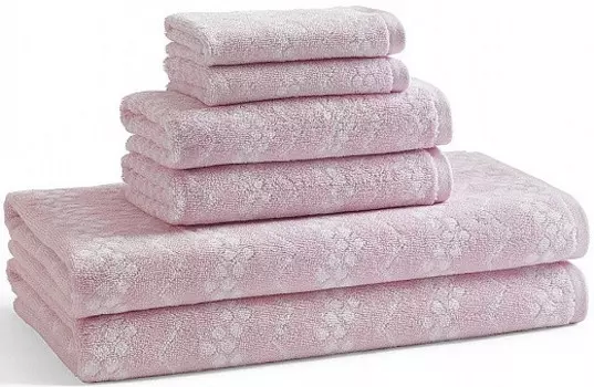 Полотенце для рук 71x41 см Kassatex Wavy Ballet Pink BWV-110-BLP
