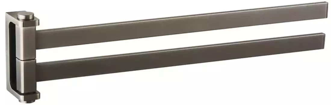 Полотенцедержатель Rav Slezak Nil NLA0602MG 37 см, поворотный, двойной, оружейная сталь матовый