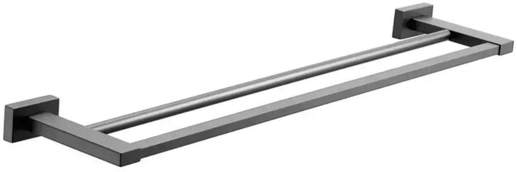 Полотенцедержатель Belz B90409 62 см, двойной, вороненая сталь