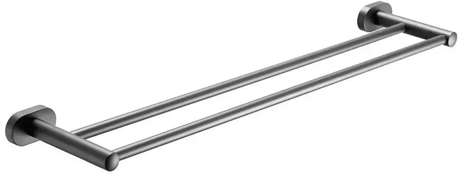Полотенцедержатель Belz B90509 61,7 см, двойной, вороненая сталь