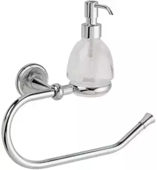 Полотенцедержатель кольцо с дозатором для жидкого мыла Stil Haus Regal RG79D(08) хром