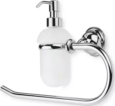 Полотенцедержатель кольцо с дозатором для жидкого мыла Stil Haus EL79D(08) хром