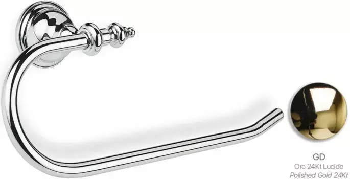 Полотенцедержатель кольцо Stil Haus Elite EL07(16) золотой