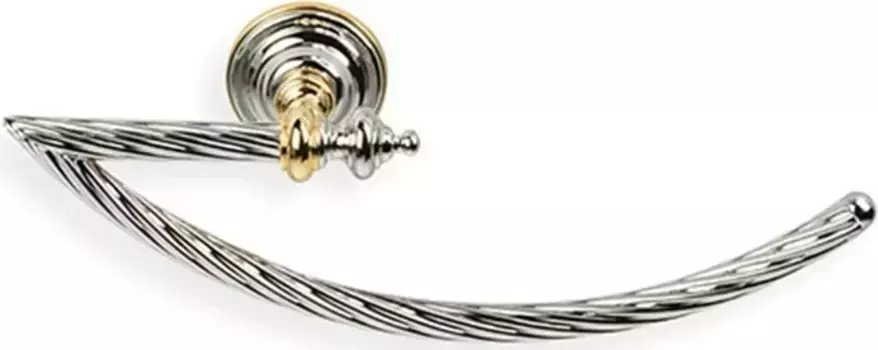 Полотенцедержатель кольцо Stil Haus Giunone G07(02) хром/золотой