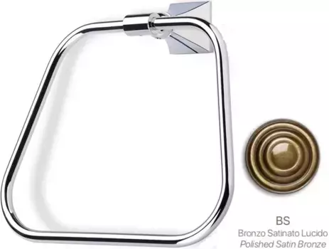 Полотенцедержатель кольцо Stil Haus Prisma PR07(25) бронза