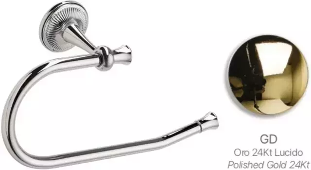 Полотенцедержатель кольцо Stil Haus Regal RG07(16) золотой