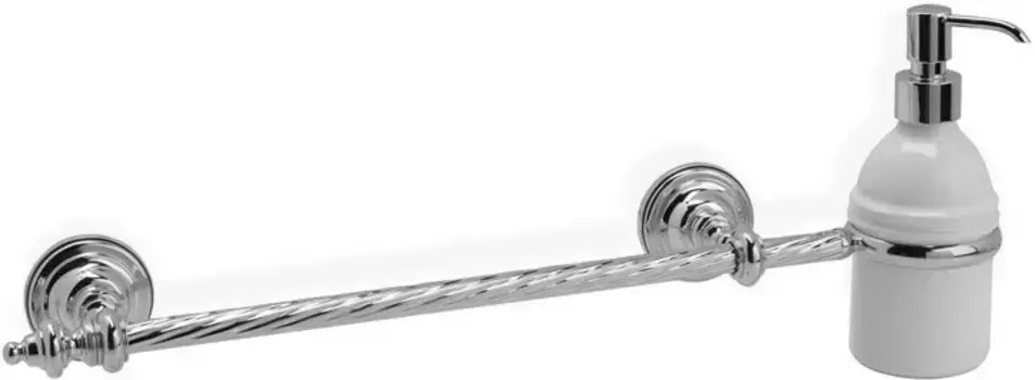 Полотенцедержатель с дозатором для жидкого мыла Stil Haus Giunone G69D(08) 50 см, хром