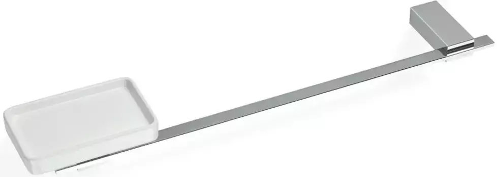 Полотенцедержатель с мыльницей Stil Haus Gea GE69(08) 47,5 см, хром/белый