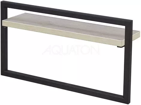 Полотенцедержатель с полочкой 40 см дуб орегон Акватон Лофт Урбан 1A255403LQX50