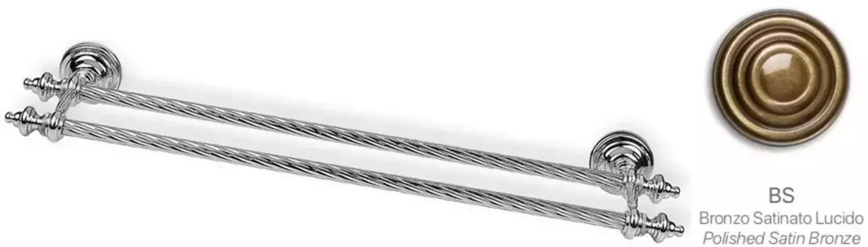 Полотенцедержатель Stil Haus Giunone G05.2(25) 60 см, двойной, бронза