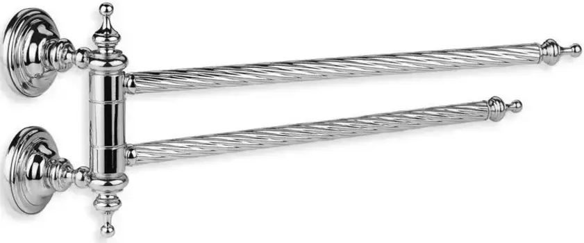 Полотенцедержатель Stil Haus Giunone G16(08) 38 см, поворотный, двойной, хром