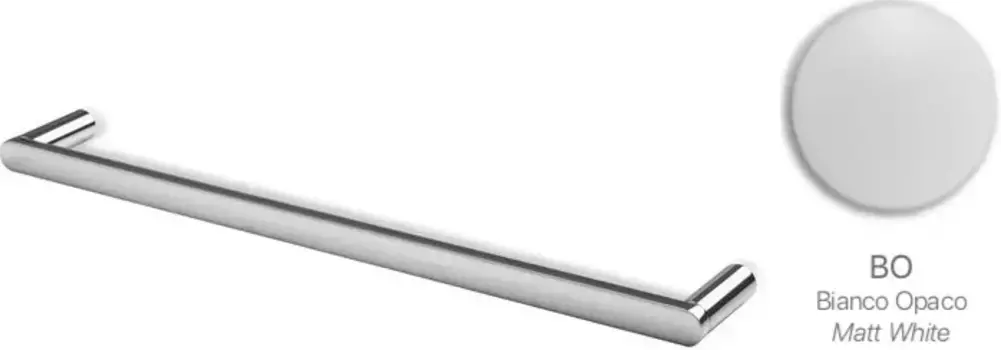 Полотенцедержатель Stil Haus Living LV45(03) 47 см, хром/белый матовый