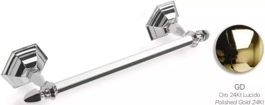 Полотенцедержатель Stil Haus Marte MA06(16) 39 см, золотой