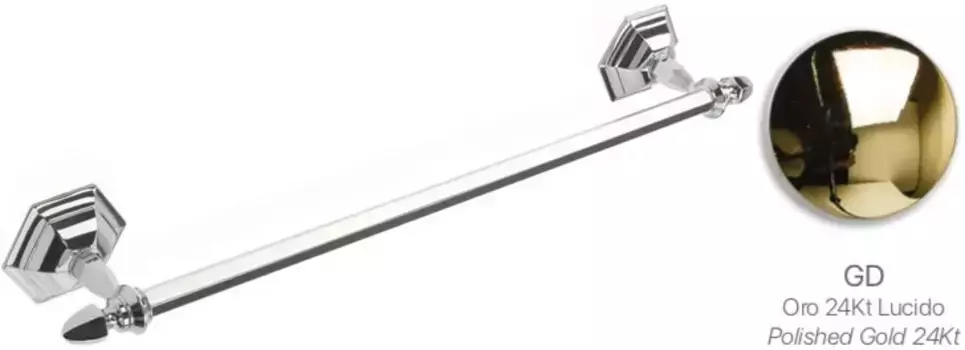 Полотенцедержатель Stil Haus Marte MA45(16) 49 см, золотой