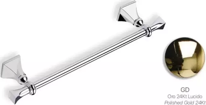 Полотенцедержатель Stil Haus Prisma PR06(16) 39 см, золотой