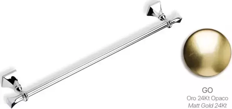 Полотенцедержатель Stil Haus Prisma PR45(18) 50 см, золотой матовый