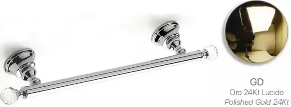 Полотенцедержатель Stil Haus Smart Light SL06(16) 39 см, золотой