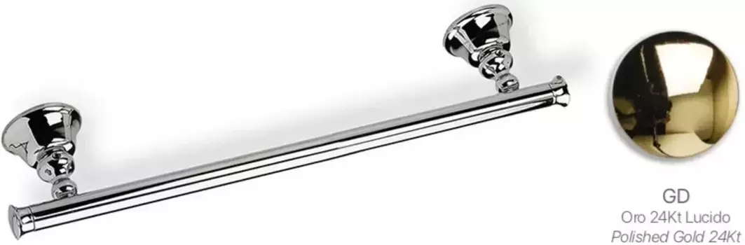 Полотенцедержатель Stil Haus Smart SM45(02) 44 см, хром/золотой