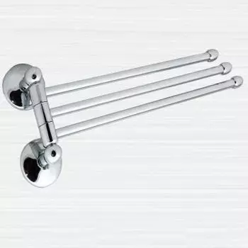 Полотенцедержатель тройной поворотный, рога Rainbowl Otel 2573