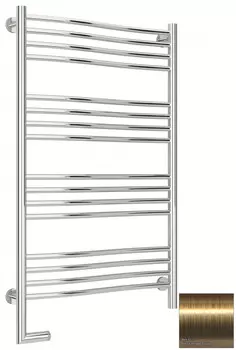 Полотенцесушитель электрический 1000х600 состаренная латунь МЭМ левый Сунержа Флюид 2.0 051-5220-1060