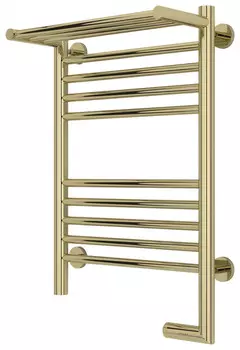 Полотенцесушитель электрический 600х400 шампань МЭМ правый Сунержа Богема с полкой 2.0 020-5207-6040