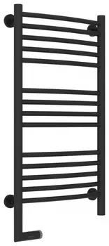 Полотенцесушитель электрический 800х400 темный титан муар МЭМ левый, перемычка прямая Сунержа Богема 2.0 15-5204-8040