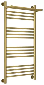 Полотенцесушитель водяной 1000х500 состаренная латунь Сунержа Богема с полкой+ 051-0223-1050