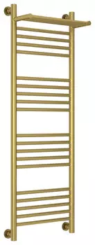 Полотенцесушитель водяной 1200х400 состаренная латунь Сунержа Богема с полкой+ 051-0223-1240