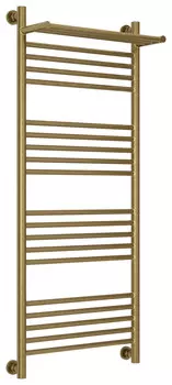 Полотенцесушитель водяной 1200х500 состаренная бронза Сунержа Богема с полкой+ 05-0223-1250