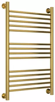 Полотенцесушитель водяной 800х500 перемычка выгнутая золотой Сунержа Богема+ 03-0221-8050