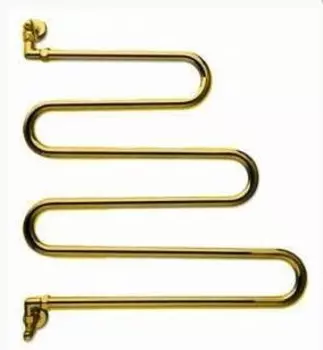 Полотенцесушитель водяной поворотный Margaroli Vento 405GO золото