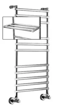 Полотенцесушитель водяной с полкой Margaroli Sole 464/470-11 хром