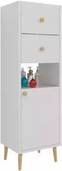 Полуколонна Dreja Luno 99.2005 напольная R, белый глянец