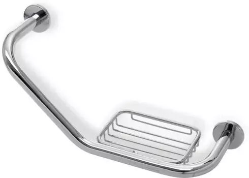 Поручень для ванны с мыльницей Stil Haus 884(08) 35 см, хром