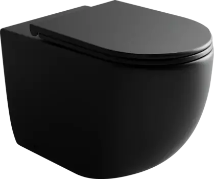 Приставной безободковый унитаз с сиденьем микролифт Ceramica Nova Metropol CN4004MB