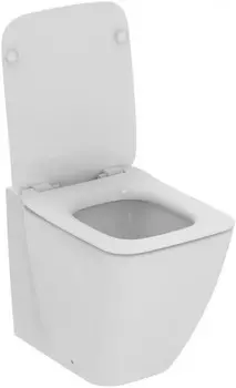 Приставной безободковый унитаз с сиденьем микролифт Ideal Standard Strada II AquaBlade T359801