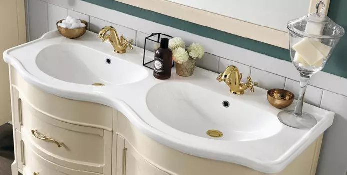 Раковина 140х55 см Eban Liberty FPLKK136DBB*2