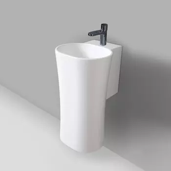 Раковина 35х37 см с одним отверстием под смеситель Azzurra Nativo NAT200/1 bi*1