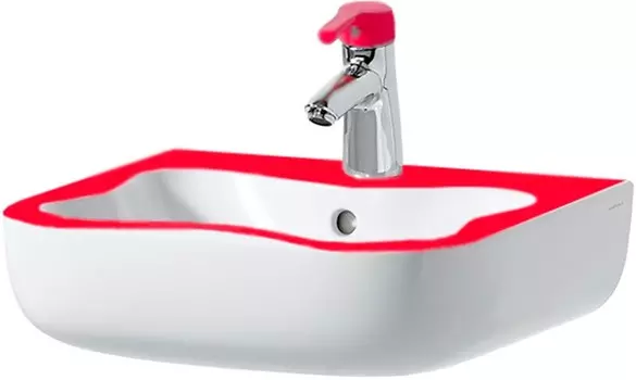 Раковина 45x41 см Laufen Florakids 8.1503.1.062.104.1