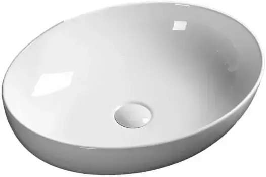 Раковина-чаша Ceruttispa CR0019 51,5x39,5 см, накладная, белый