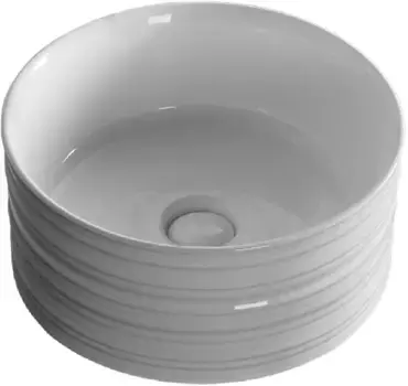 Раковина-чаша Ceruttispa CR0051A 40,5x40,5 см, накладная, белый