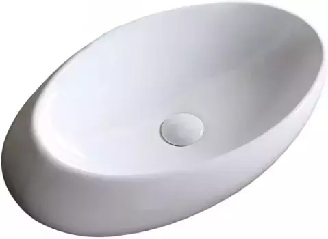 Раковина-чаша Ceruttispa CR0058B 58x37 см, накладная, белый