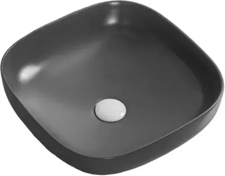 Раковина-чаша Ceruttispa CR2677 42x42 см, накладная, черный матовый