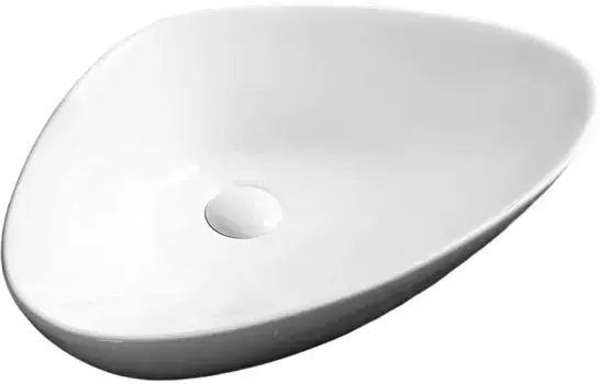 Раковина-чаша Ceruttispa CR7025M 59x39 см, накладная, белый