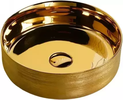 Раковина-чаша Ceruttispa CR7044AS 36x36 см, накладная, золотой