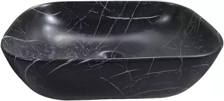Раковина-чаша Ceruttispa CR8215MMB 45,5x32 см, накладная, черный мрамор
